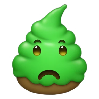green poop sticker