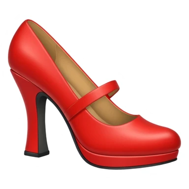 red shoe sticker