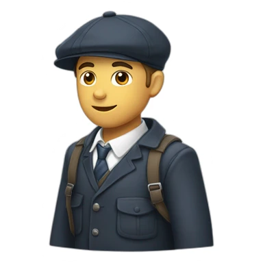 Britsh schoolboy cap angus sticker