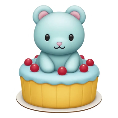 Jellycat stuffed animal cake sticker