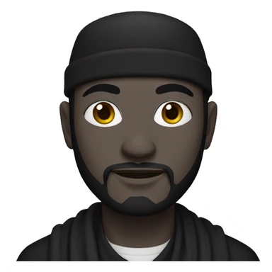 Musulman noir priére sticker