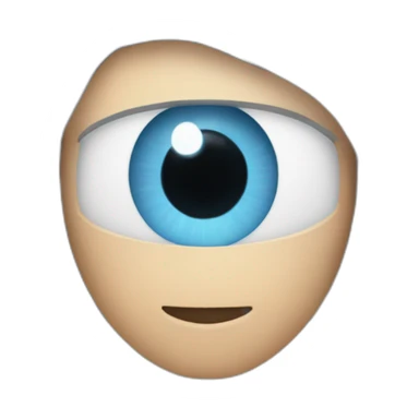 gojo with piercing light blue eyes sticker