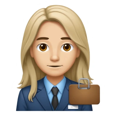 civilian long haired juror with nametag sticker