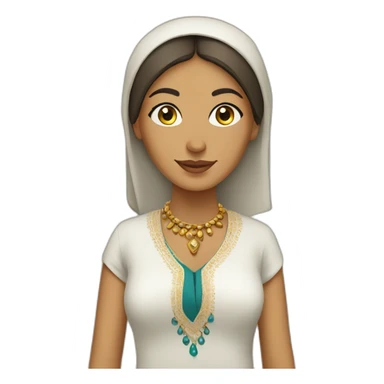 Moroccan woman with traditionnel dress sticker