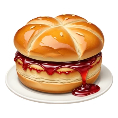 brötchen mit marmelade sticker