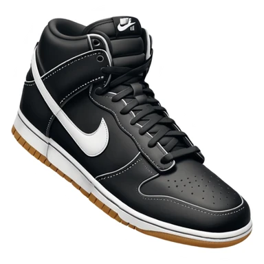 I want you to draw a black Nike Dunk Low with the Nike logo facing right

 sticker