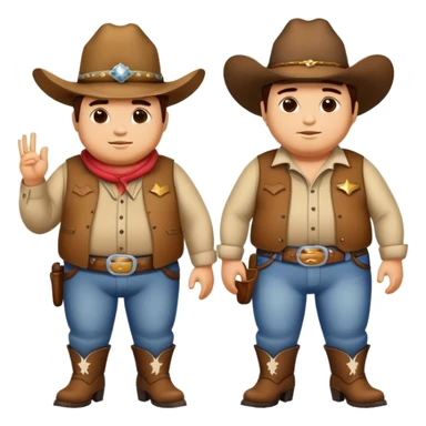 fat cowboys sticker