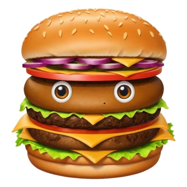 Perro en una hamburguesa  sticker