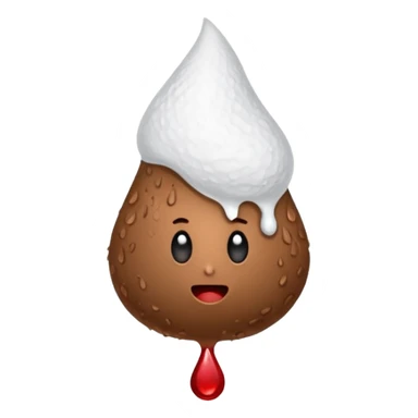 tampon + blood droplet + poop nugget sticker