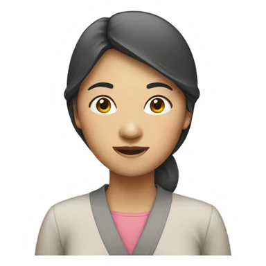 Asian woman standing sticker