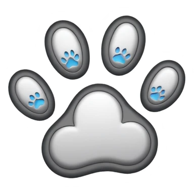 simple Cat footprint sticker