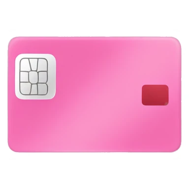 pink credit card sticker