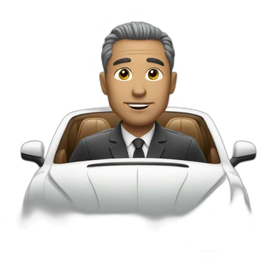 A Man in a bentley car sticker