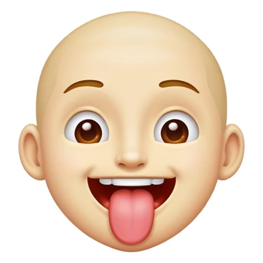 Cara sonriente con la lengua de fuera sticker