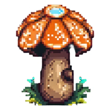 glowing mushroom sticker