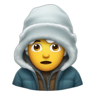 person who is cold sticker