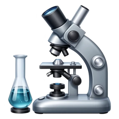 An icon featuring an electronic microscope, a metal alloy, and a crystal structure, symbolizing materials science. The design includes different materials like metals, ceramics, and polymers, alongside a stamp representing testing and quality control. Transparent background sticker