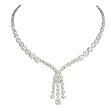 sparkling necklace, glamorous and stylish sticker