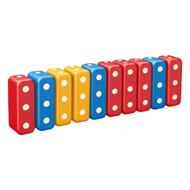 colorful Domino pieces sticker