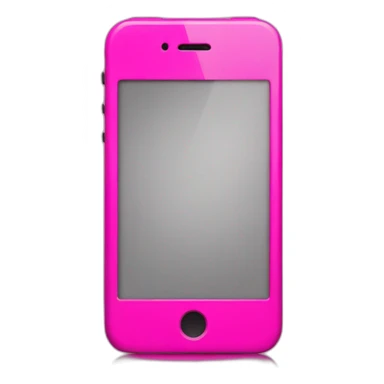 hot pink iphone sticker