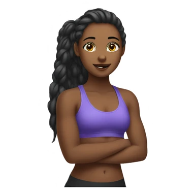 girl in the gym sticker
