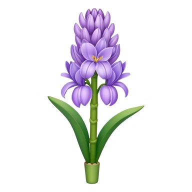 light purple hyacinth sticker
