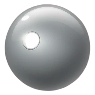 Petanque ball with sparkle sticker