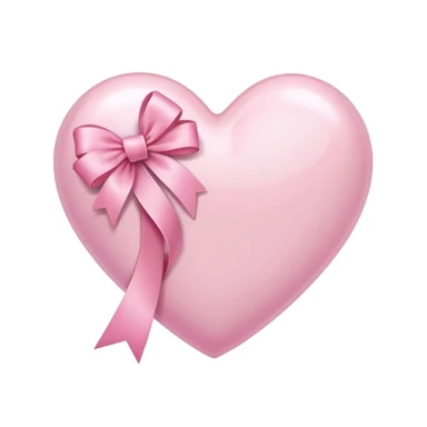 sakura heart with a ribbon sticker