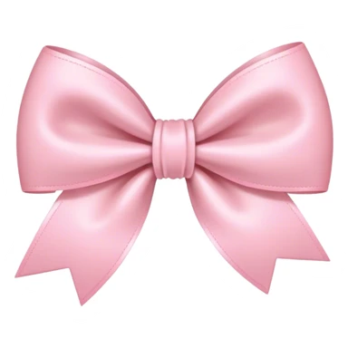 light pink bow on light pink bow sticker