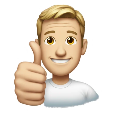 mark zuckenberg giving a thumbs up sticker