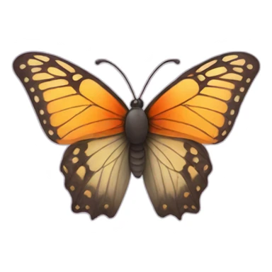 Butterfly with iPhone sticker