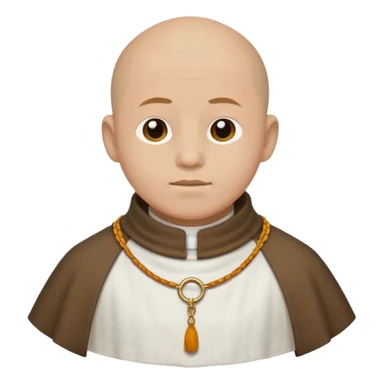 monk's collar sticker