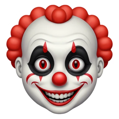 Creepy clown sticker
