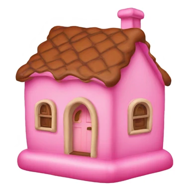 Lebkuchenhaus in pink sticker