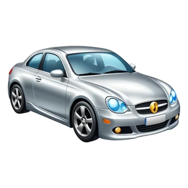 car with a polishing tool or shining effect sticker