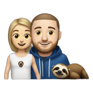 Mac miller and a sloth sticker