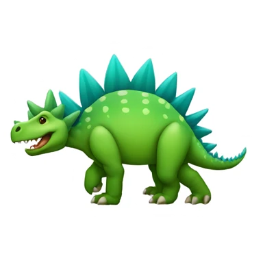 stegosaurus ios style emoji sticker