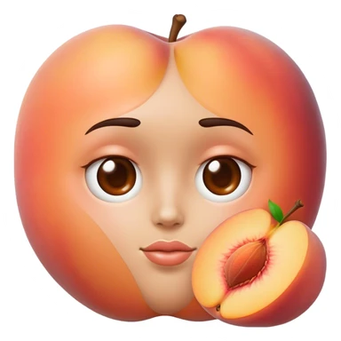 Half peach half butt appropriate  sticker