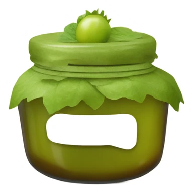homemade gooseberry jam sticker