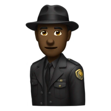 NOIR QUI SE FAIS FRAPPER sticker