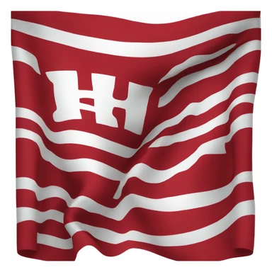 back and red UA flag sticker