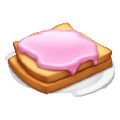 a pink breakfast  sticker