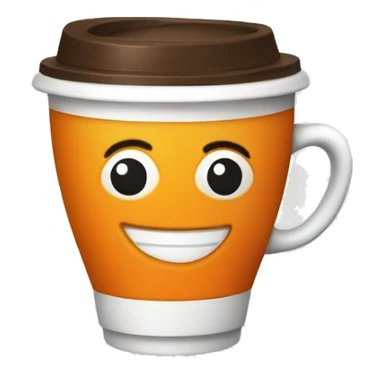 coffee orange juice sticker