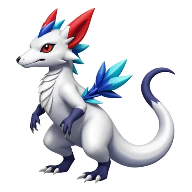 Shiny Vibrant Exotic Colorful Cool Zangoose-Salandit-Absol-fusion sticker