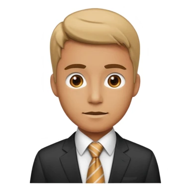 man with office look sticker
