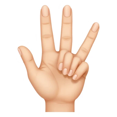 3 fingers hand  sticker
