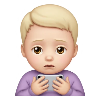 Please make an iPhone version of the baby emoticon that hurts because of the fever sticker