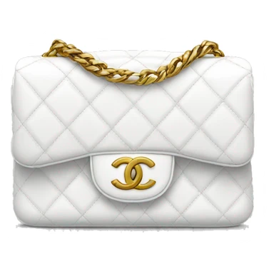 White Chanel purse sticker