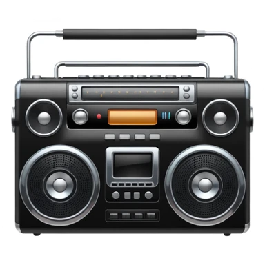 Boom box sticker