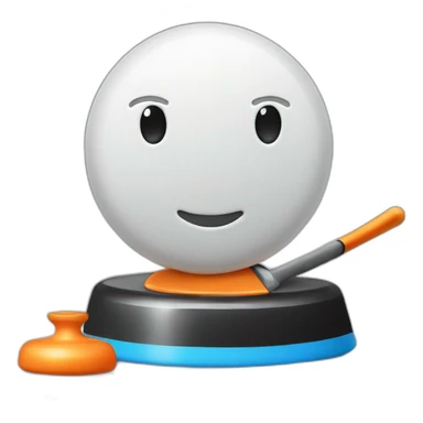 Curling Stone high sticker